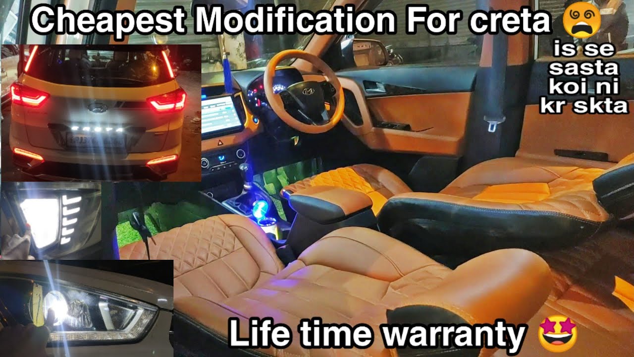 Creta😵Cheapest Modification😱₹25000 at karol bagh ️ Life time warranty👉