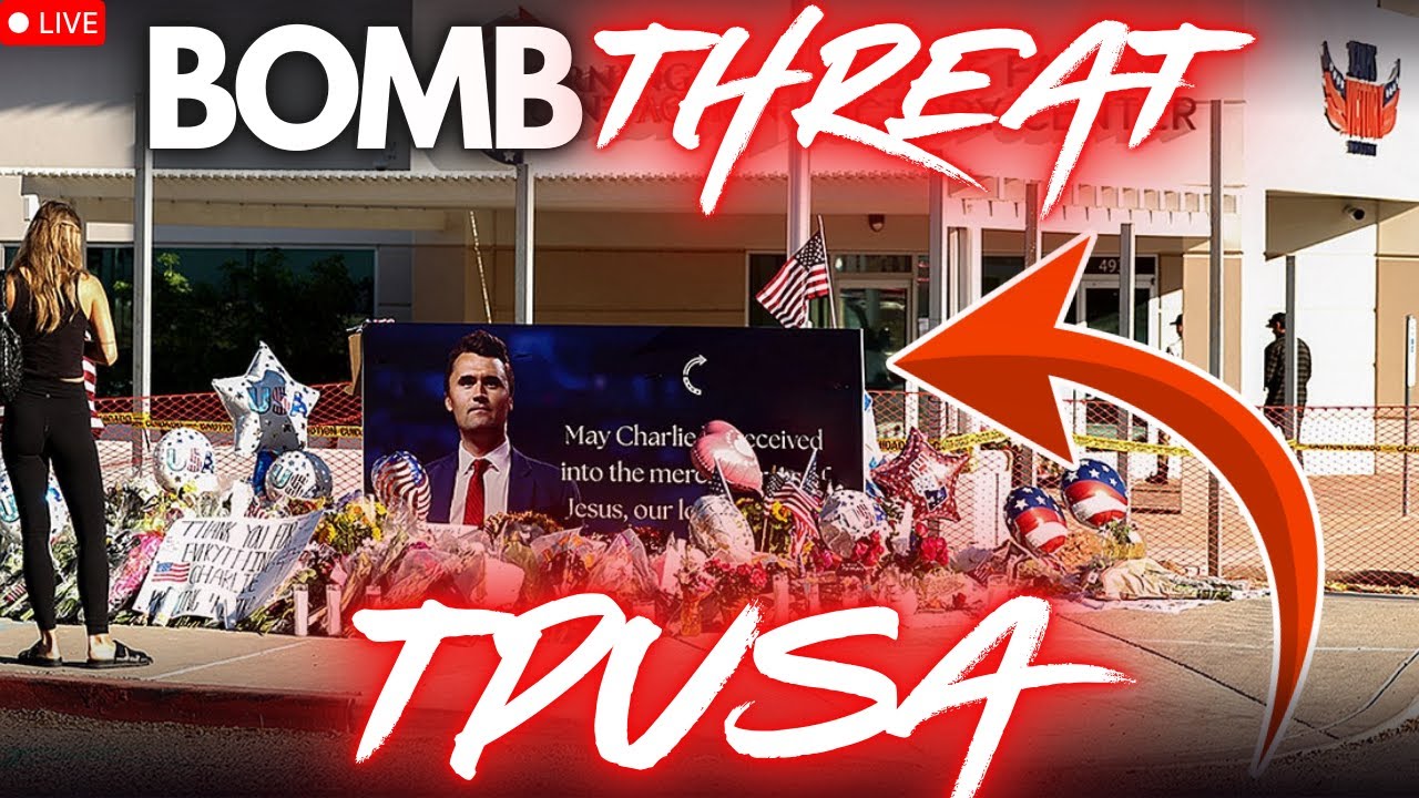 🔴 УГРОЗА БОМБЫ - ШТАБ-КВАРТИРА ПОВОРОТНОГО МОМЕНТА - МЕМОРИАЛ ЧАРЛИ КИРКА - В ПРЯМОМ ЭФИРЕ