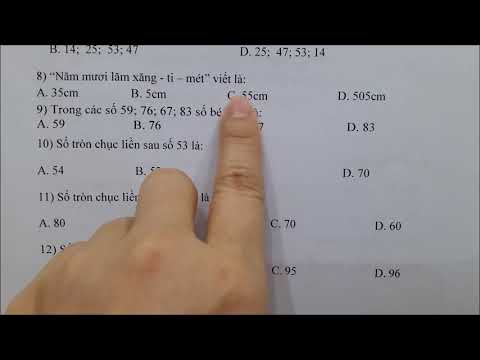 Video Toán lớp 1 - Đề ôn thi giữa kỳ 2. Đăng ký học cô Lan... - YouTube