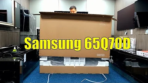 Samsung 65Q70D QLED 2024 Unboxing, Setup and 4K 60fps Demos