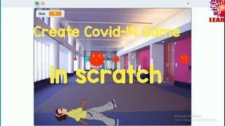 How to create corona virus game in scratch//covid game in scratch//scratch project corona virus screenshot 3