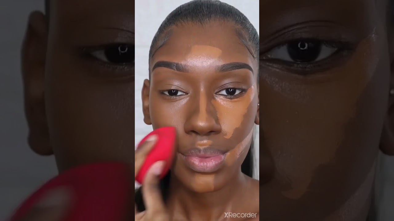 maquillage tr&egrave;s simple avec du fond du teint et du mascara pour les d&eacute;butantes