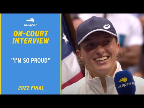 Iga Swiatek On-Court Interview | 2022 US Open FInal