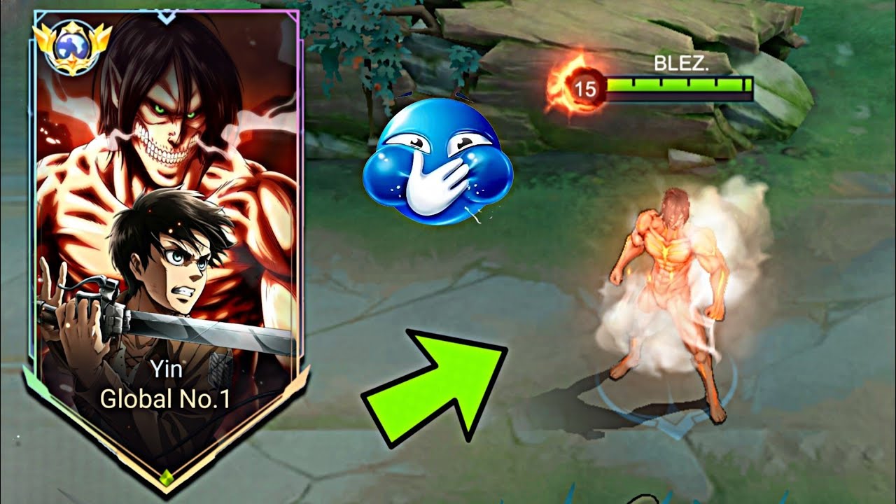 YIN EREN YEAGER NEW REVAMP!? BEST DESTROY YIN  BUILD ONEHIT FOR NEW UPDATE!! - Mobile Legends