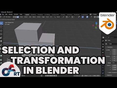 SELECTION AND TRANSFORMATION IN BLENDER - YouTube