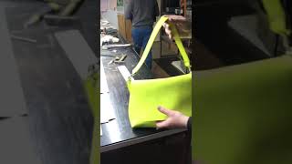 Yellow leather bag, crossbody or shoulder. Italian leather. Yellow leather bag, crossbody or shoulder. Italian leather.