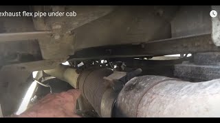 Replacing exhaust flex pipe under cab