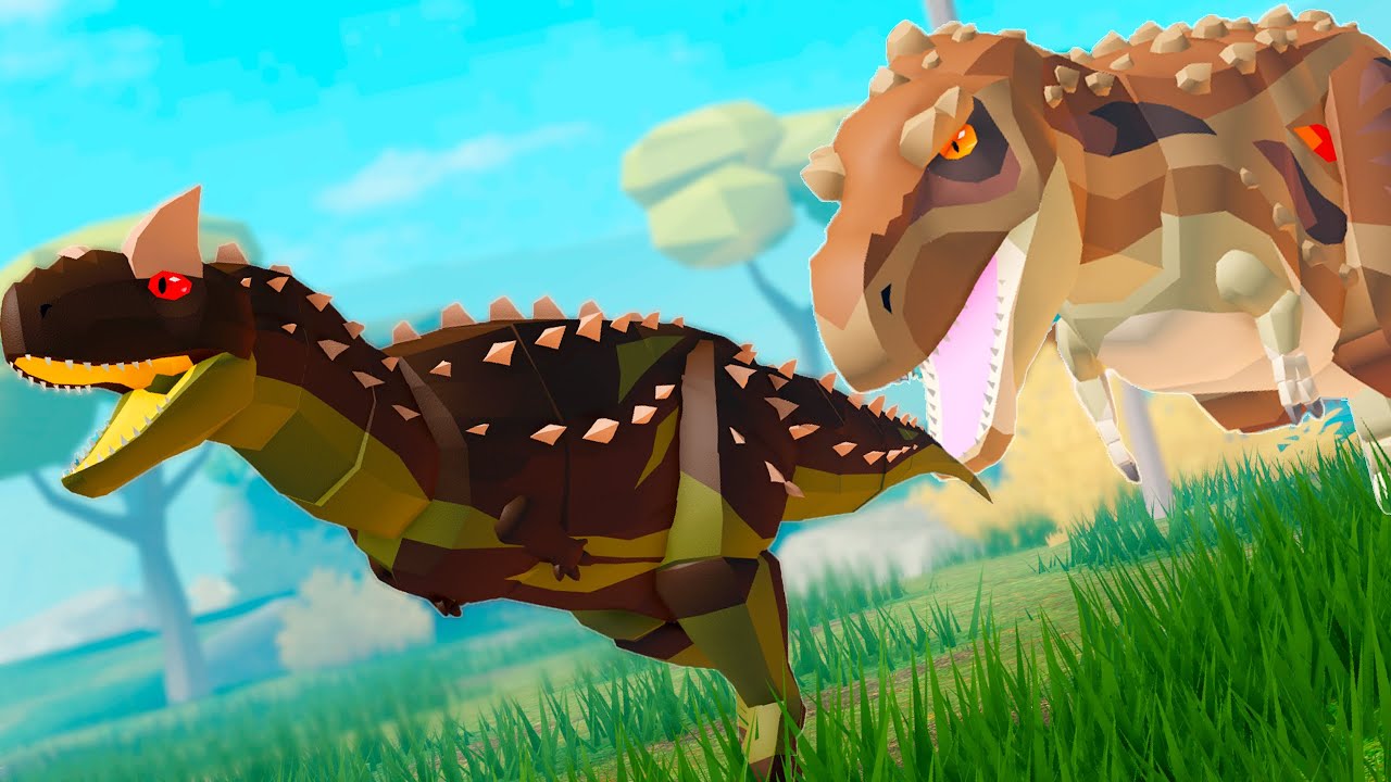TARBOSAURUS vs CARNOTAURUS, Caçar ou ser Caçado! - Prehistoria ROBLOX (PT-BR)
