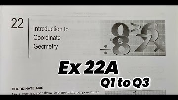 Ex 22A Introduction to Coordinate Geometry Q1 to 3 RS Aggarwal class 8 in hindi | Rajmith Study