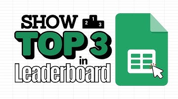 Display the TOP 3 in your leaderboard! | Google Sheets (Query Function)