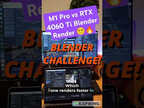 M1 Pro vs RTX 4060 Ti: Blender Render Challenge #shorts