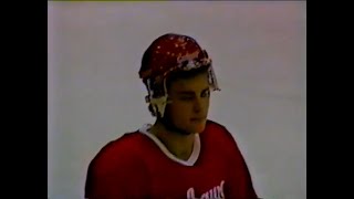 OHL Oshawa Generals vs. Bellevile BullsL Eric Lindros and Jarrod Skalde (2/21/91)