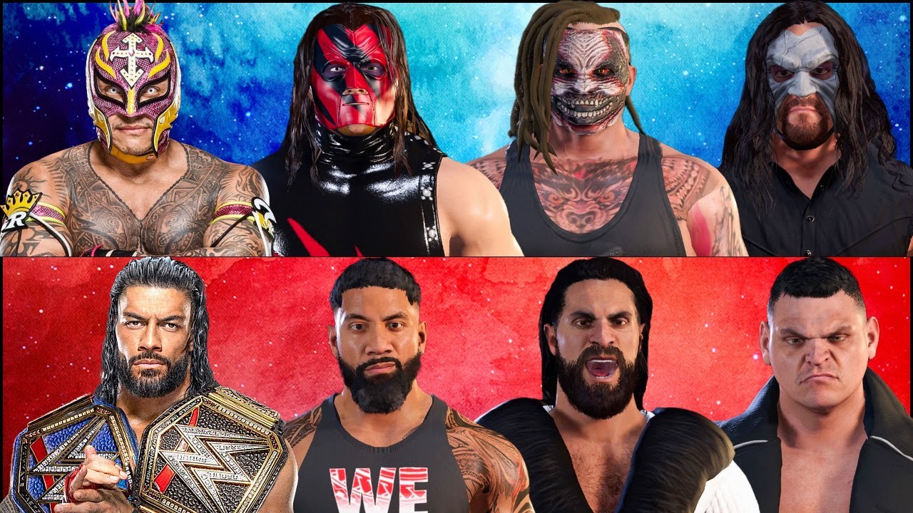 Can Mask Superstars Defeat Current Champions WWE 2K22 - YouTube