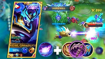 TRUE DAMAGE BUILD ON ZHASK (MOST TRY THIS BUILD)TOP GLOBAL ZHASK