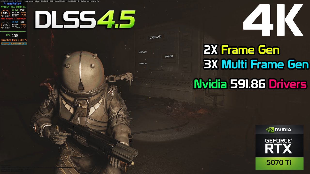 NVIDIA 591.86 Drivers - Cronos The New Dawn - DLSS 4.5 - 2X FG & 3X MFG at 4K MAX on the RTX 5070 Ti