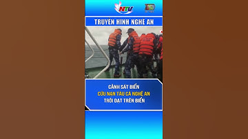 Cảnh sát biển cứu nạn tàu cá Nghệ An trôi dạt trên biển