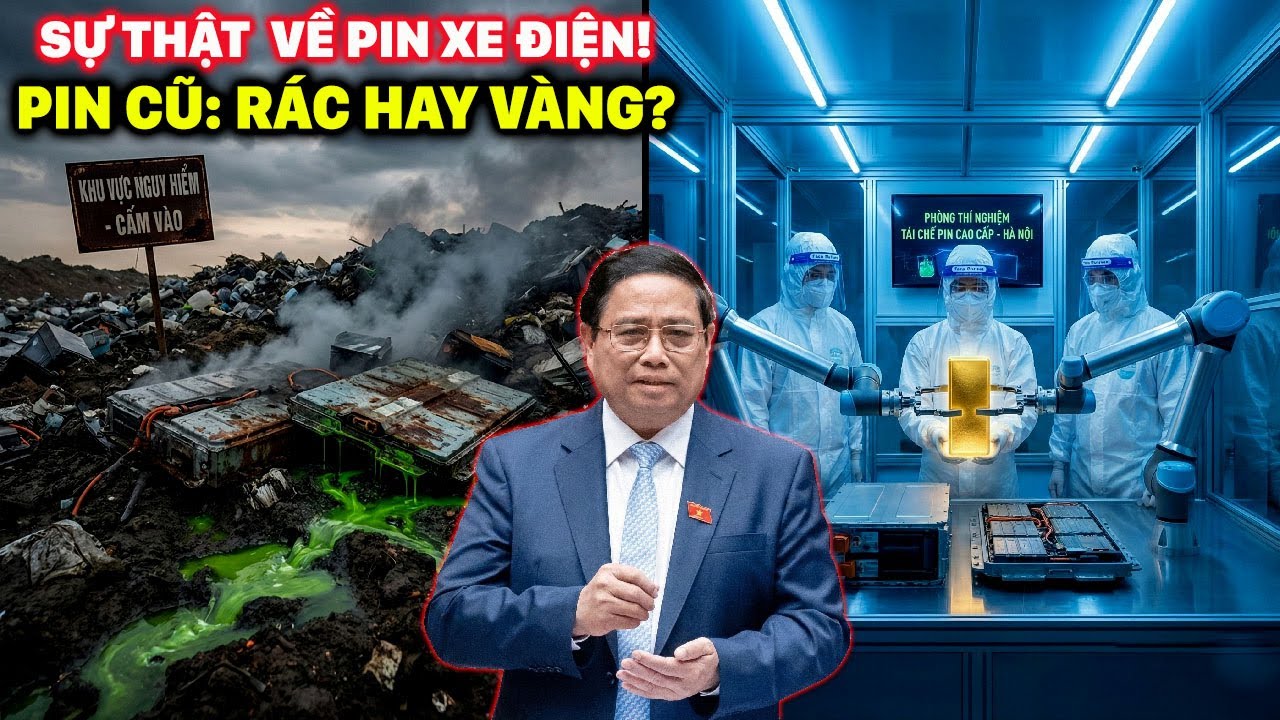 ⁣BÍ MẬT ĐỘNG TRỜI VỀ PIN XE ĐIỆN: RÁC THẢI HAY MỎ VÀNG TỶ ĐÔ?