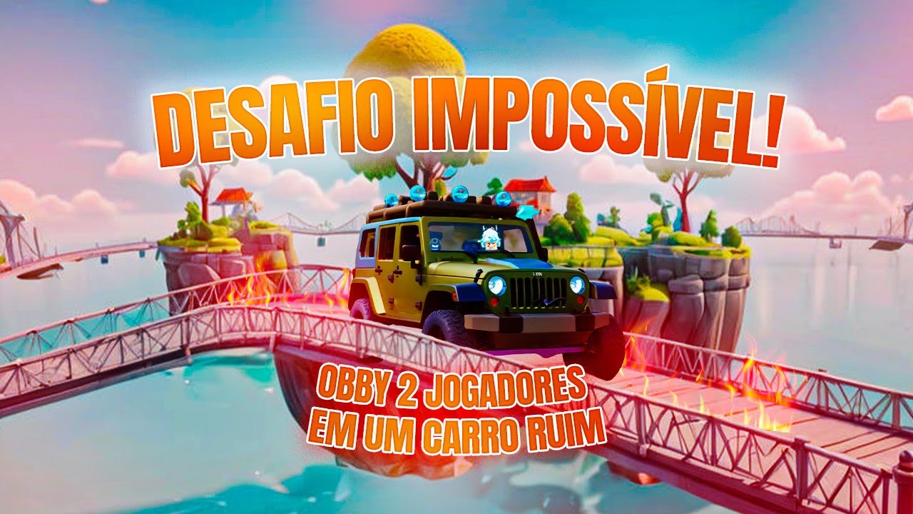 DESAFIO IMPOSSÍVEL: Controlamos um CARRO em uma OBSTÁCULO MORTAL no Roblox! 🚗🔥