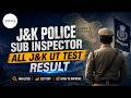 JK Police Sub Inspector All J&amp;K UT Test Result - Detailed Analysis - Cut Off - How to Improve