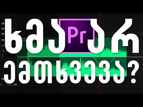 ხმა უსწრებს?  Adobe Premiere Pro CC