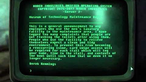 Fallout 3 Walkthrough - Pip Boy and Terminal #38 - MT