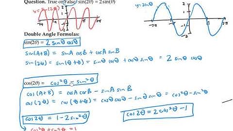 Double Angle Formulas