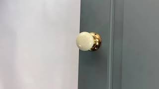 Cream "Crackled" Ceramic Door knob