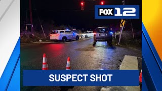 Suspect shot after charging at Clackamas County deputies with axe, sheriff’s office says