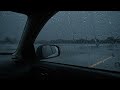 محاصرون في سيارة أثناء عاصفة ممطرة غزيرة أصوات مريحة للنوم والاسترخاء و