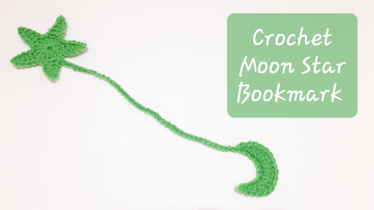 Crochet Moon Star Bookmark | Crochet With Samra 