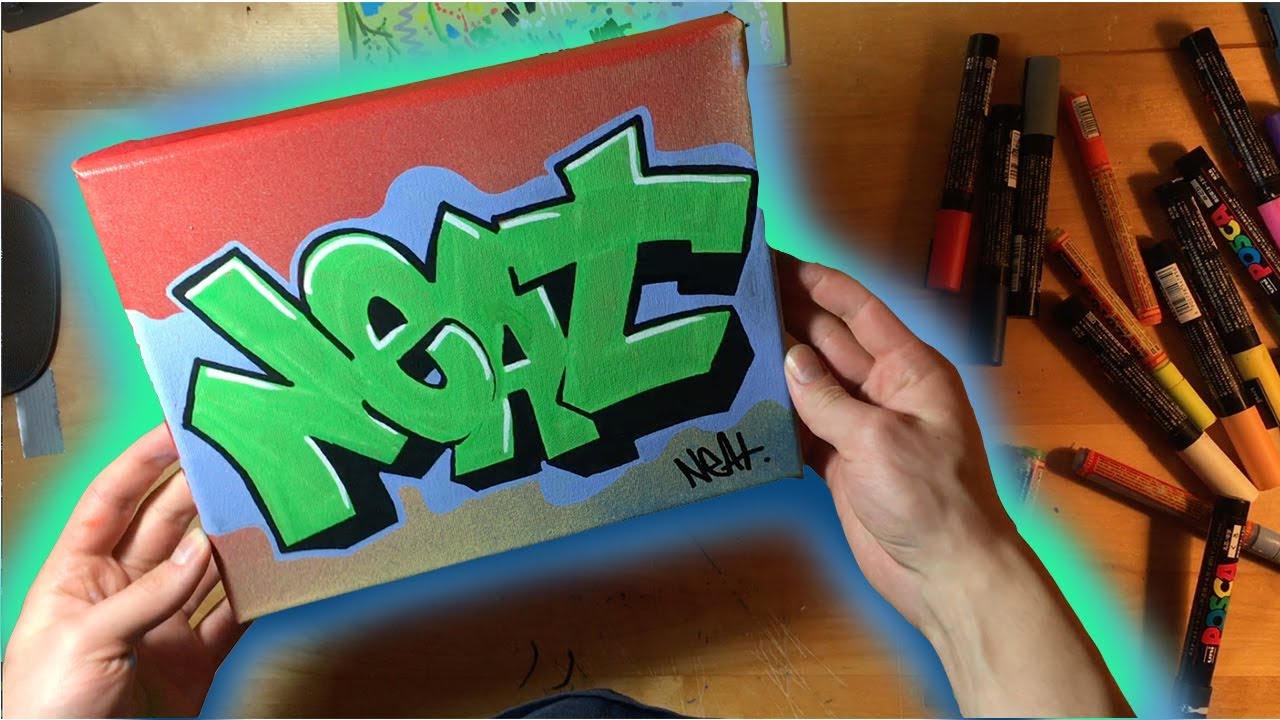 How To Create A Basic Graffiti Canvas Youtube