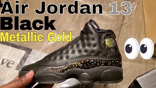 black gold jordan 13