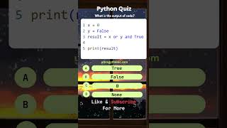 Python quiz #learnpython #programming #coding #pythonforbeginners