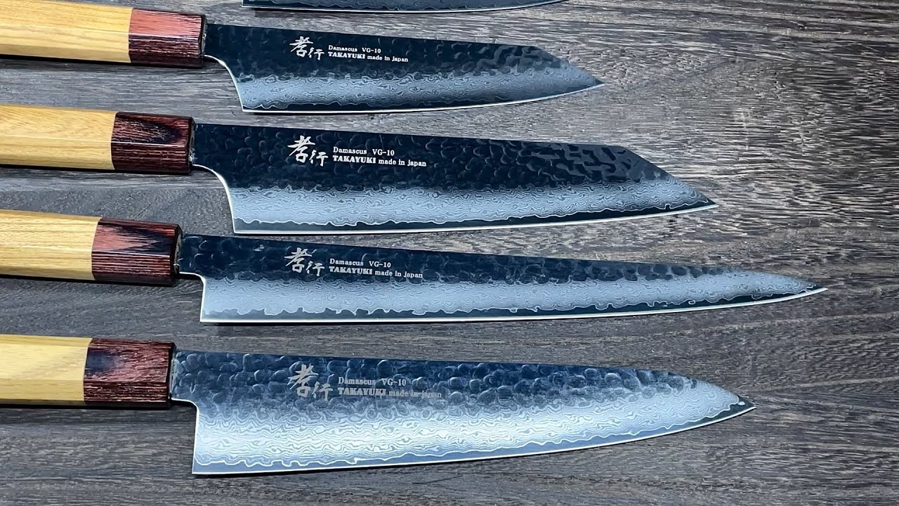 Sakai Takayuki 33-Layer VG10 Damascus Hammered WA Japanese Chef's