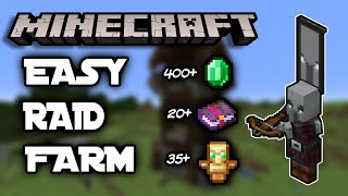 ✔️Minecraft: How to Make an Efficient Raid Farm - Bedrock 1.21