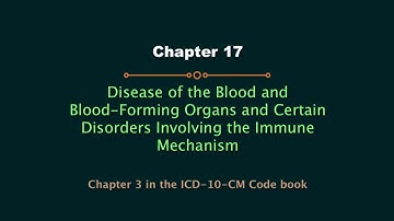 HIT220.221 Coding Handbook Ch.17 - Disease of the Blood and Blood Forming Organs  (Updated 2017)