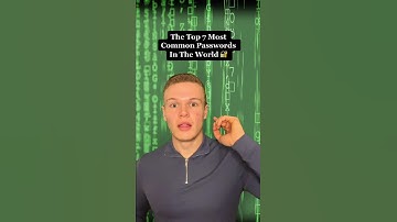The Top 7 Most Common Passwords In The World 🔐