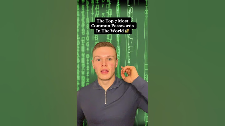 The Top 7 Most Common Passwords In The World 🔐