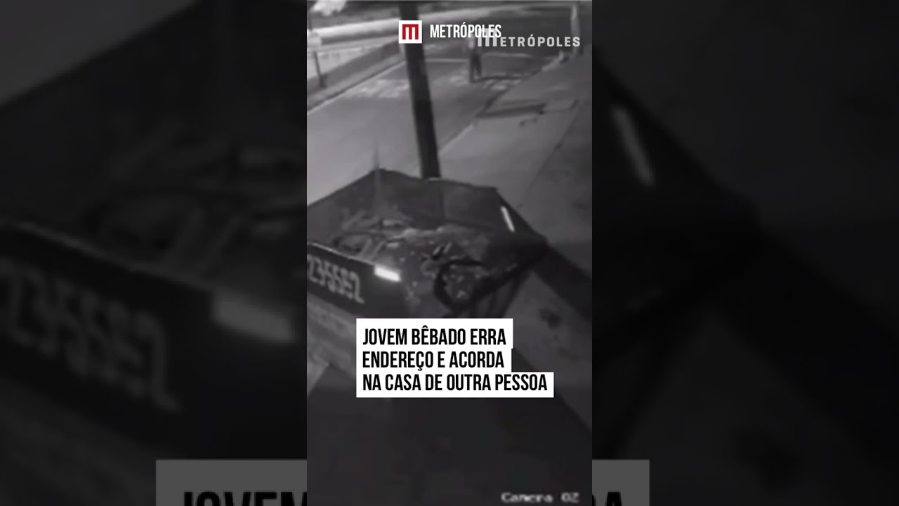 Jovem bêbado erra endereço e acorda na casa de outra pessoa; vídeo