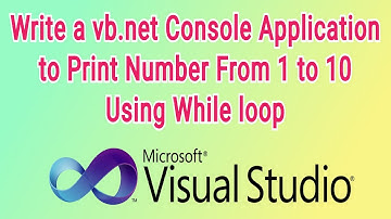 VB Console Application(While Loop) 2| #vb #consoleapplication