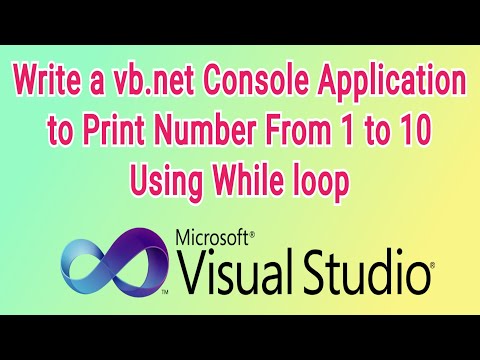 VB Console Application(While Loop) 2| #vb #consoleapplication