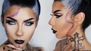 Bride Of Frankenstein Halloween Makeup Tutorial | TINAKPROMUA