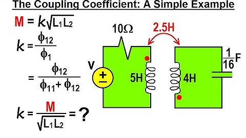 Electrical Engineering: Ch 14 Magnetic Coupling (25 of 55) The Coupling Coefficient: A Simple Ex.