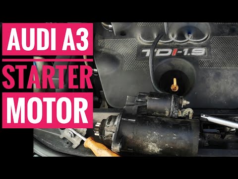 How to remove Starter Motor Audi A3