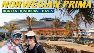 Norwegian Prima Caribbean Cruise: Roatán Honduras 🤿☀️West Bay Beach Snorkeling (Day 5 VLOG)