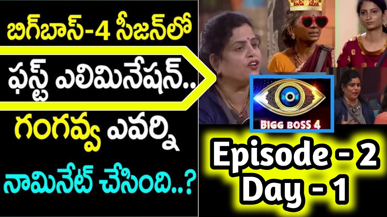 Bigg Boss4 Episode 2 Day 1 Telugu 7th Sep 2020 Bigg Boss Season 4 Telugu Full Episode 2 Highlights Youtube