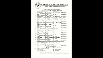 FPSC  Original Solved Papers SST/Secondary School Teacher BPS-17 Test Guide #selfpreparation22 #exam