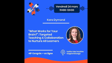 Dr Kara Dymond What Works for Your Brain?: Collabing w Students to Nurture Classroom Neurodiversity