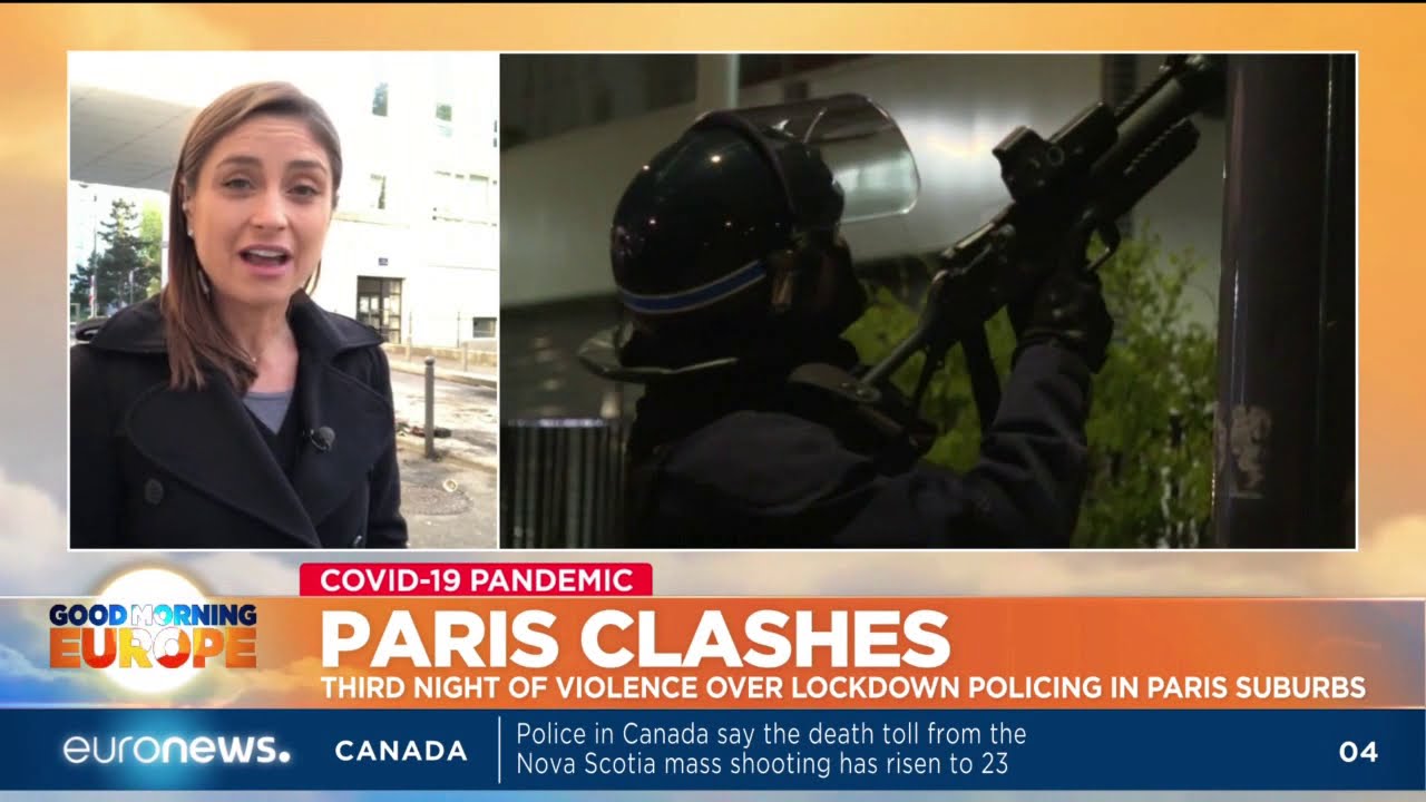 Paris clashes: Third night of violence over lockdown policing in Paris suburbs