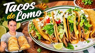 Tacos Dorados de Lomo 🌮 Receta Fácil, Crujiente y Deliciosa